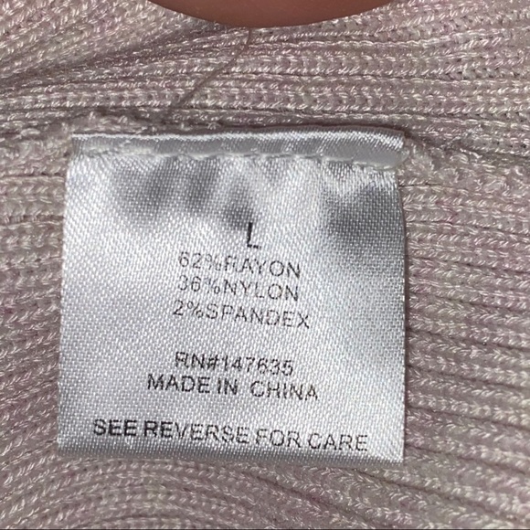 Romeo + Juliet Couture Heather Blush Sweater NWT Large - Picture 7 of 8